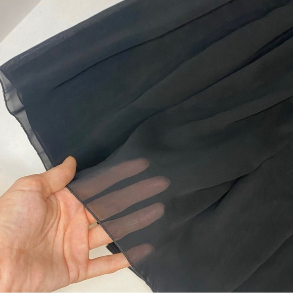 American Apparel Chiffon Circle Skirt Black - Picture 4 of 8